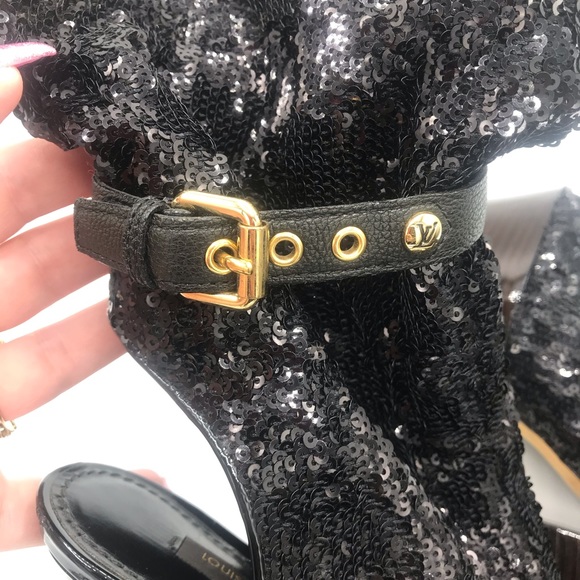 Louis Vuitton Runway Peep Toe Platform Ankle Boots - Picture 6 of 16